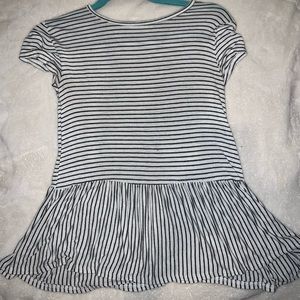 striped peplum top